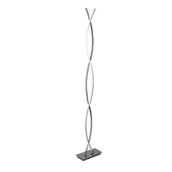 Product photograph of Platt Stylish Chrome Led Floor Lamp In Wave Design from Furniture in Fashion
